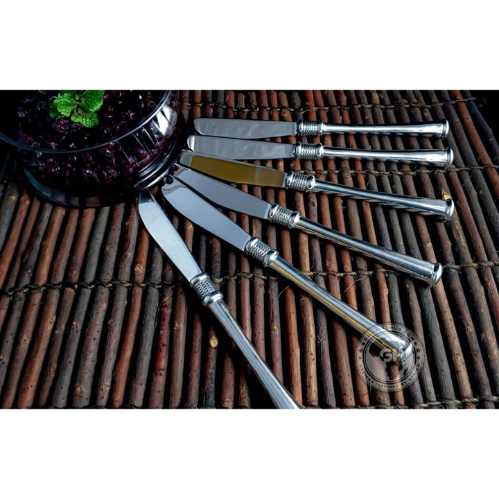 Dessert Knife Set of 6 - Noblesse Collection - Diana Carmichael