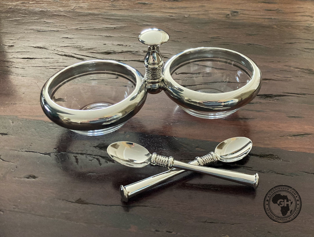 Dish 2 x 90mm &amp; Coffee Spoon Set - Noblesse Collection - Diana Carmichael
