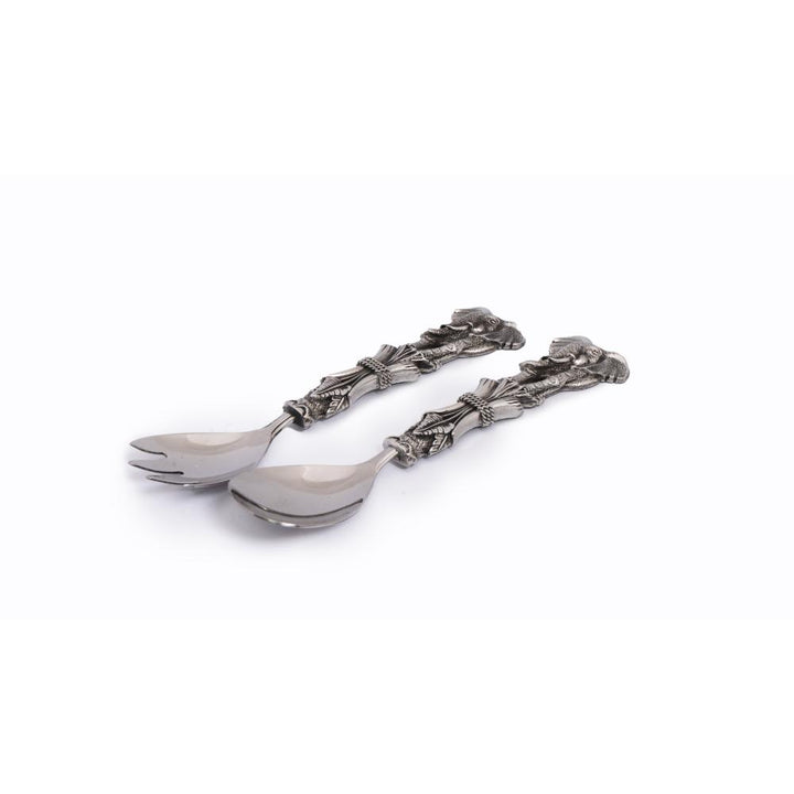 Elephant Tusk Salad Servers - Earthangel