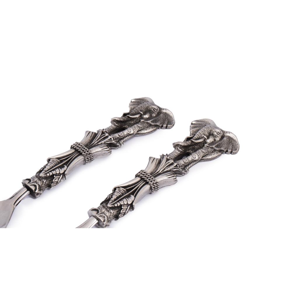 Elephant Tusk Salad Servers - Earthangel