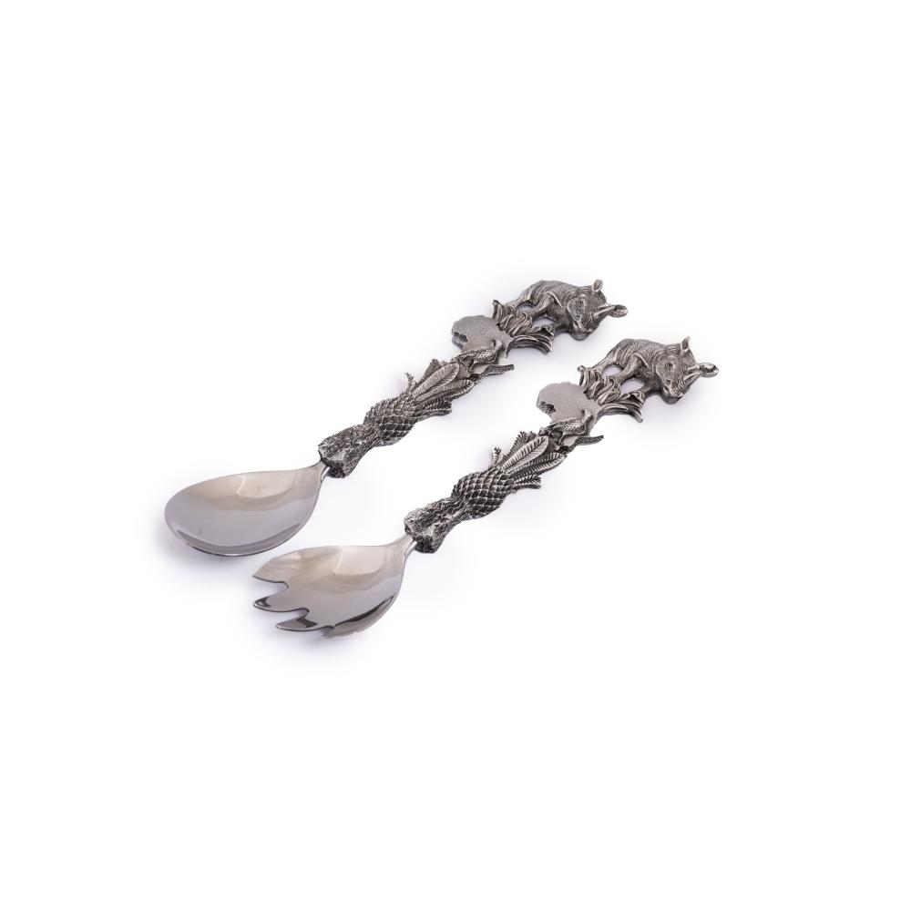 Rhino Africa Salad Server - Earthangel