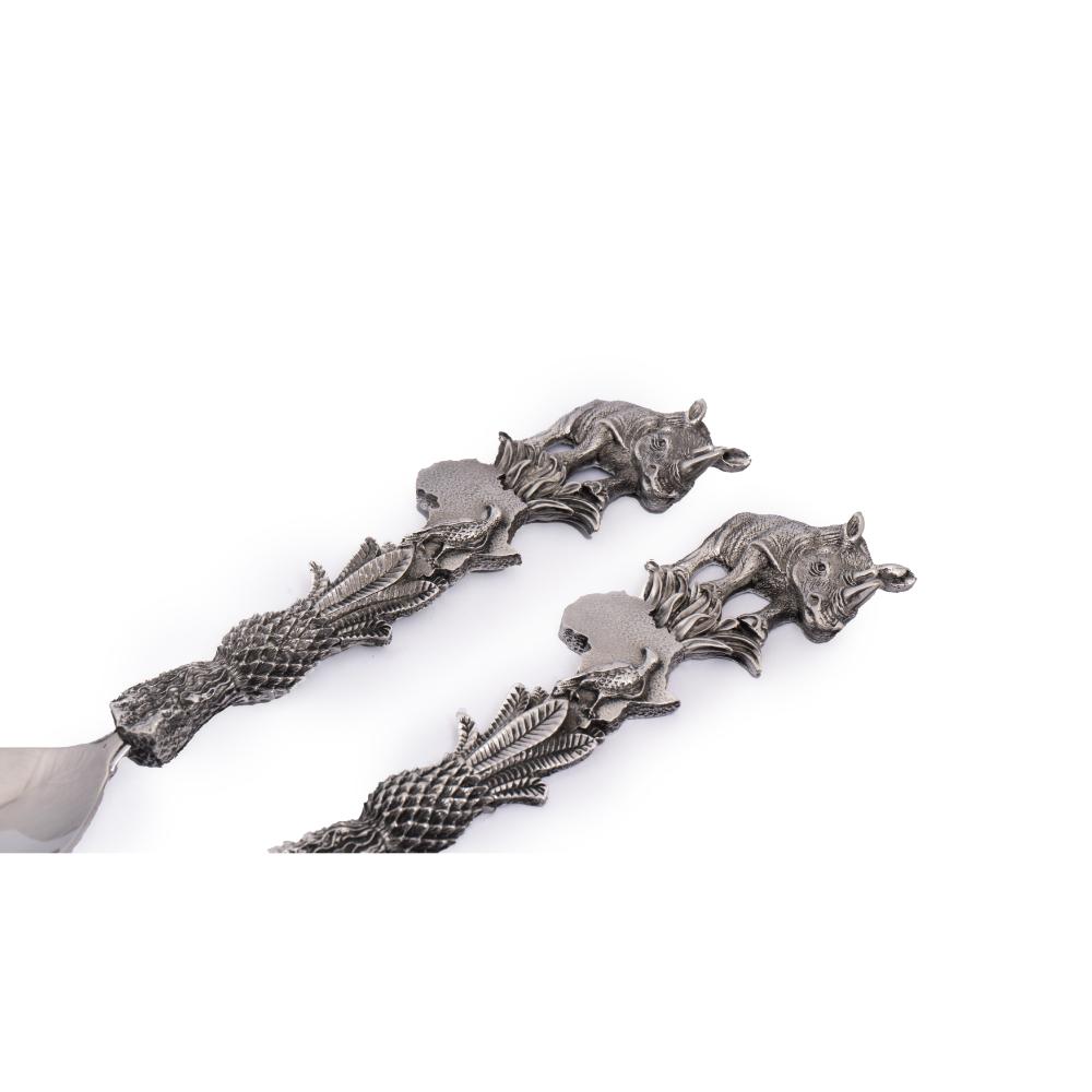 Rhino Africa Salad Server - Earthangel