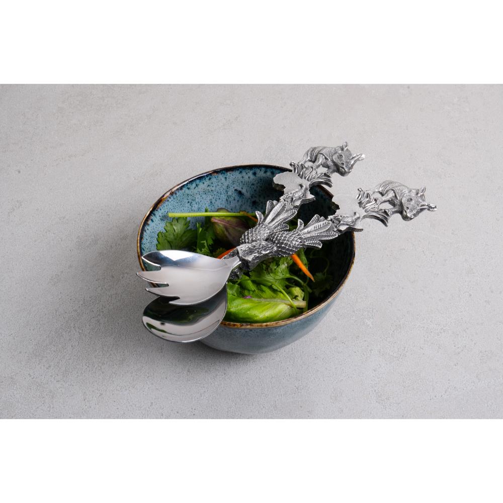 Rhino Africa Salad Server - Earthangel