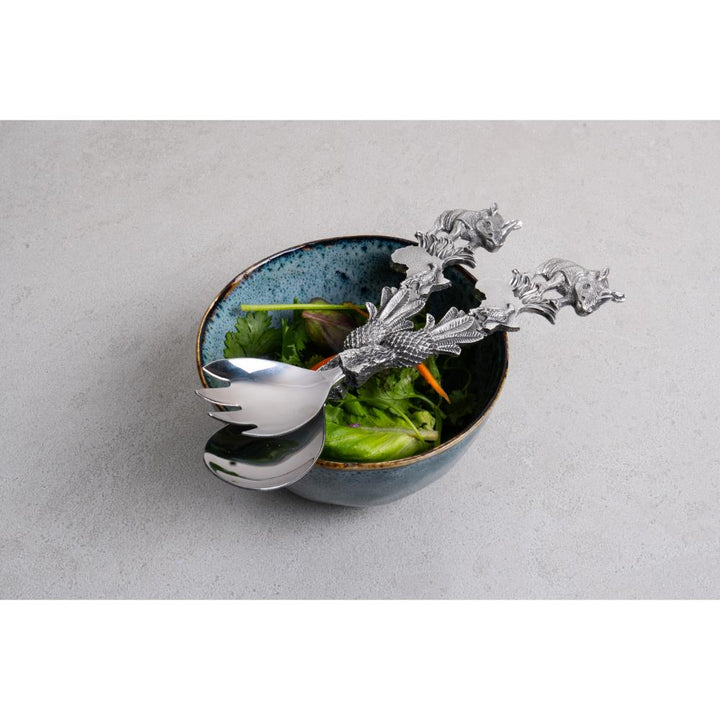 Rhino Africa Salad Server - Earthangel