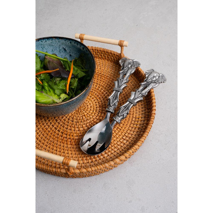 Elephant Tusk Salad Servers - Earthangel