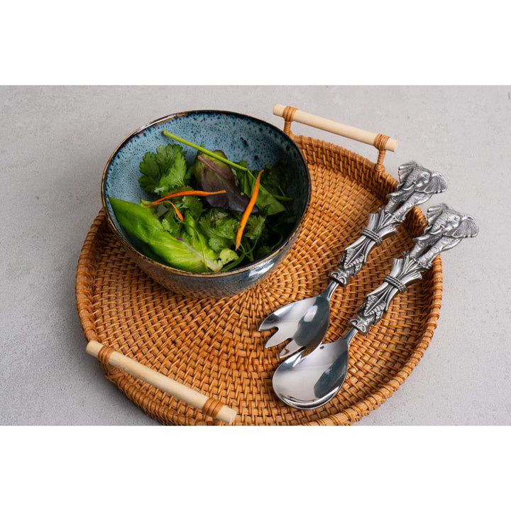 Elephant Tusk Salad Servers - Earthangel