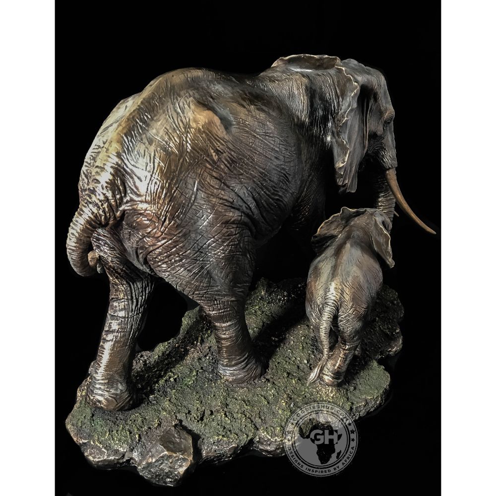 Elephant Bronzed Sculpture - Akilah