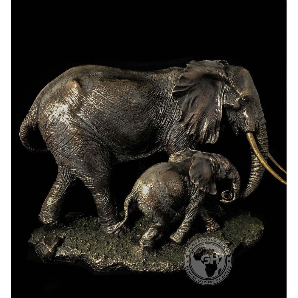 Elephant Bronzed Sculpture - Akilah