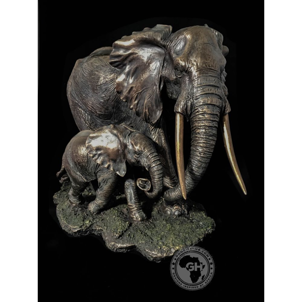 Elephant Bronzed Sculpture - Akilah