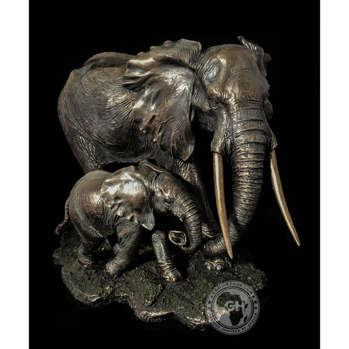 Elephant Bronzed Sculpture - Akilah