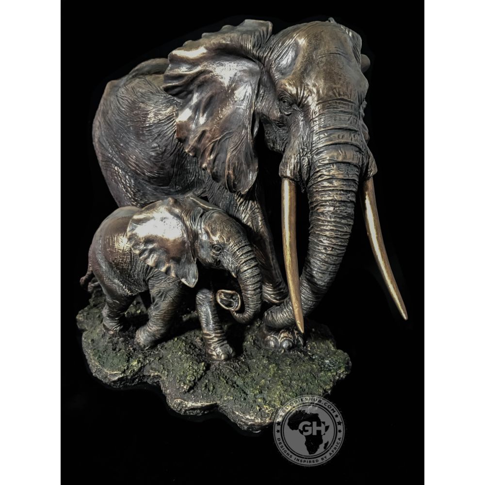Elephant Bronzed Sculpture - Akilah
