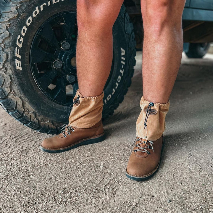 Rogue Short Leather Gaiter - Draw Cord Pig Skin