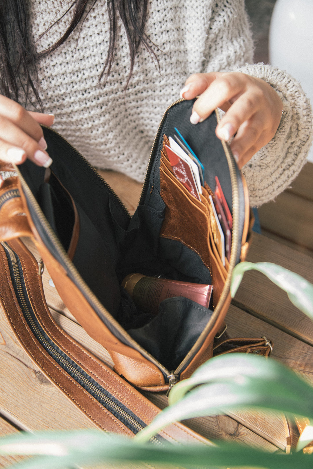 Olivia Leather Backpack