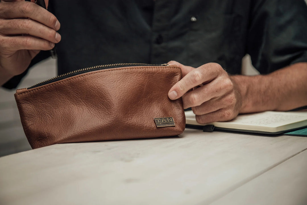 Brooklyn Leather Pencil Bag