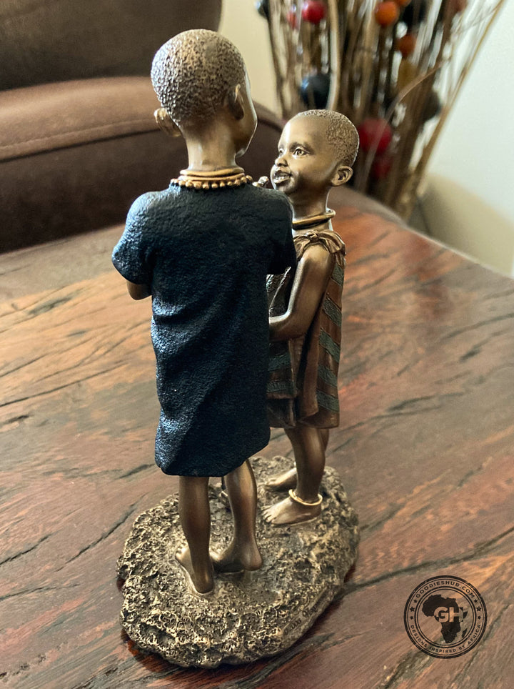 Jana Mtani African Figurine Bronze Sculpture