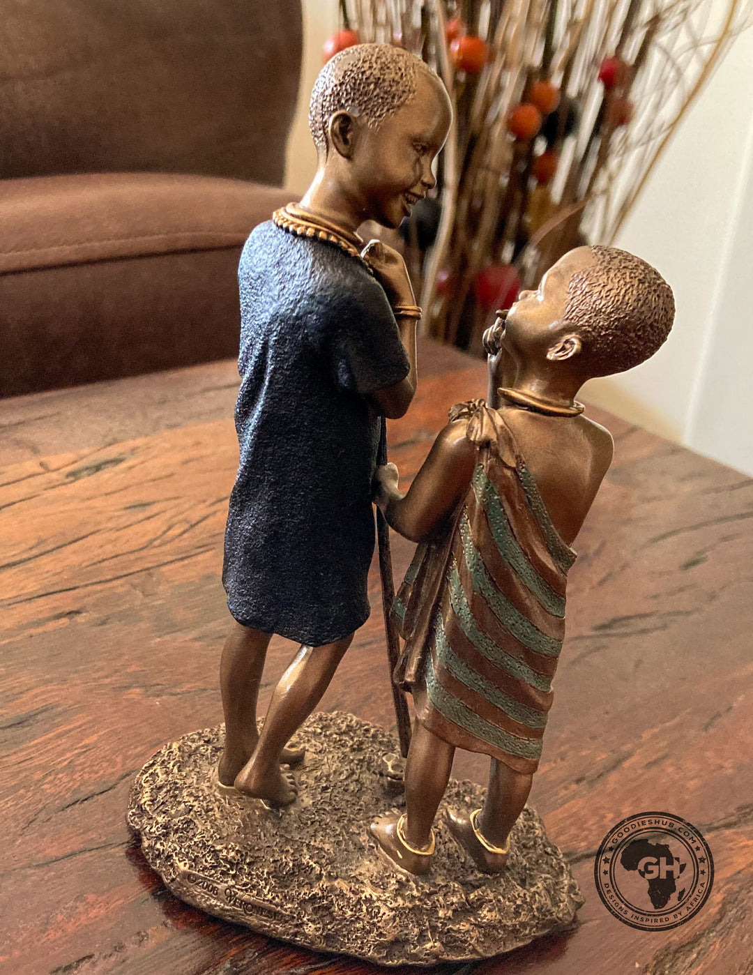 Jana Mtani African Figurine Bronze Sculpture