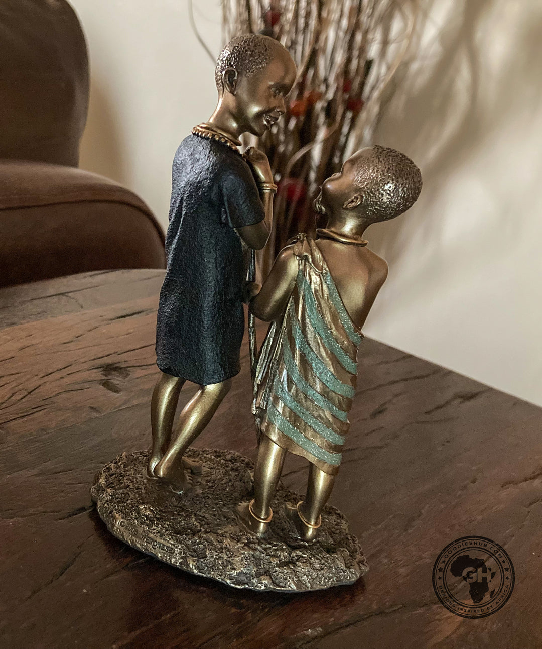 Jana Mtani African Figurine Bronze Sculpture