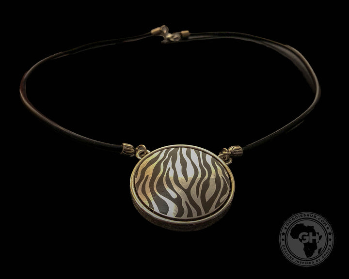 Kauchuk Necklace - Zebra