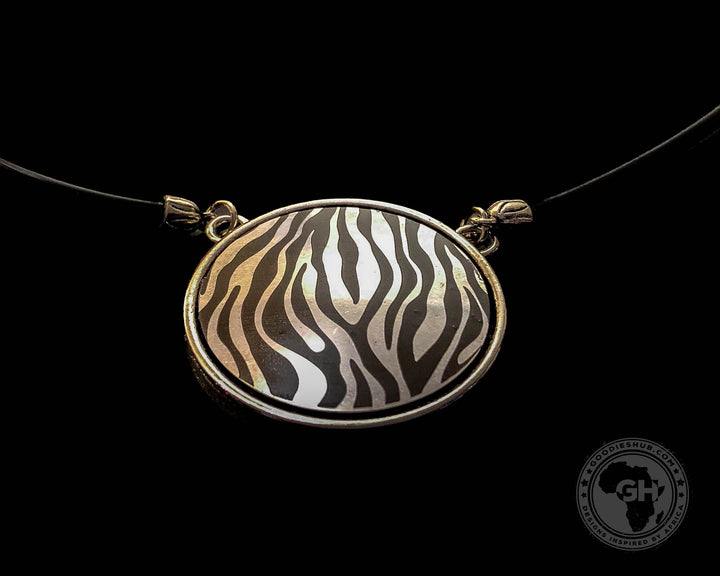 Kauchuk Necklace - Zebra