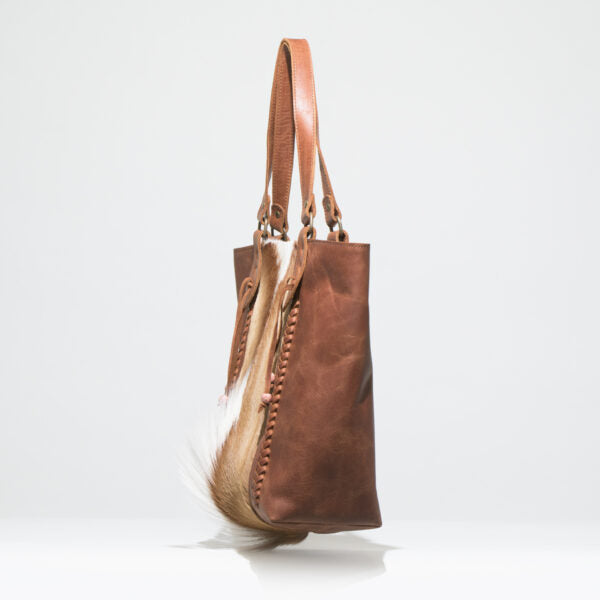 Kerri Braided Springbok Bag