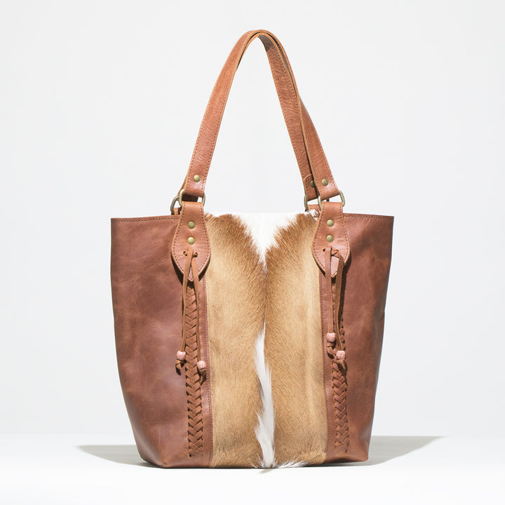 Kerri Braided Springbok Bag