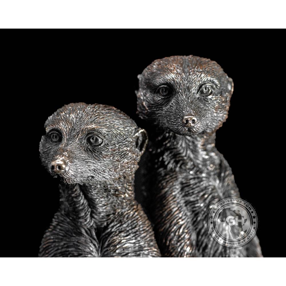 Meerkat Family Bronze Sculpture