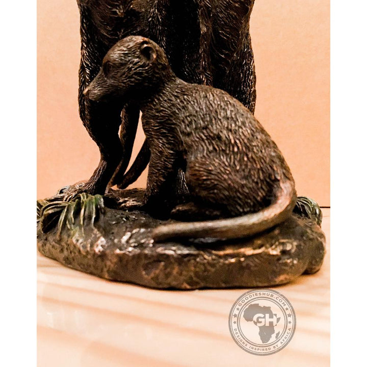 Meerkat Family Bronze Sculpture