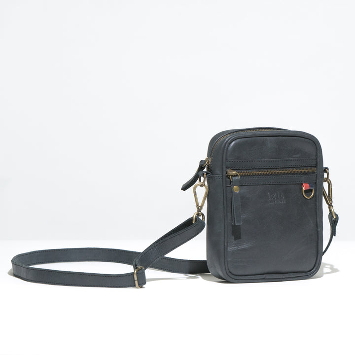 Mini Eduardo Leather Bag Black