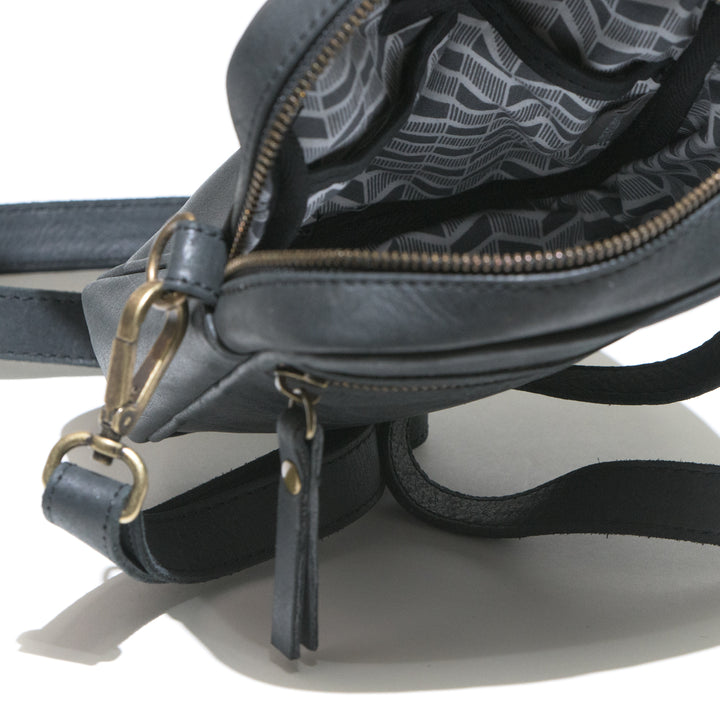 Mini Eduardo Leather Bag Black