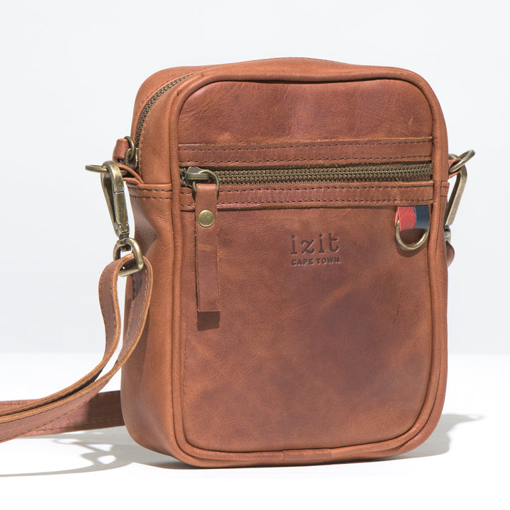Mini Eduardo Leather Bag Tan