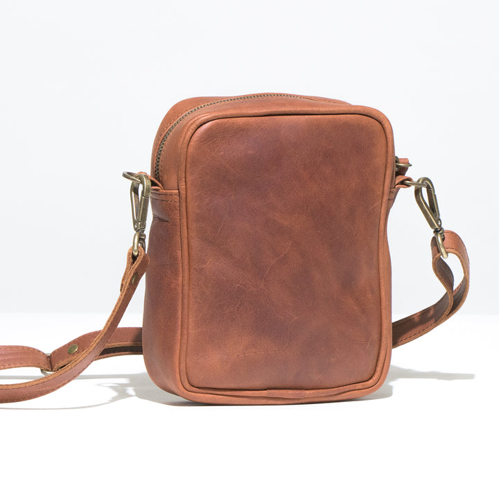 Mini Eduardo Leather Bag Tan