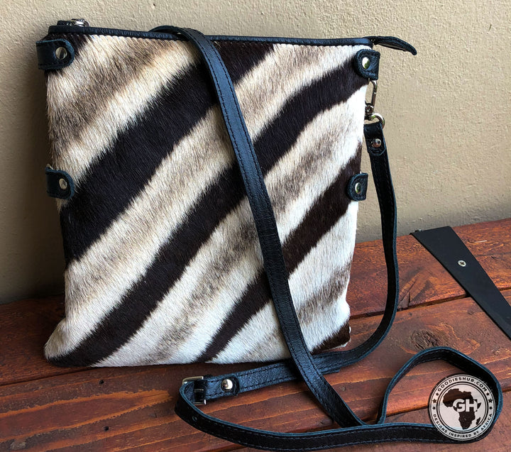 Mini - Foldover Zebra Bag