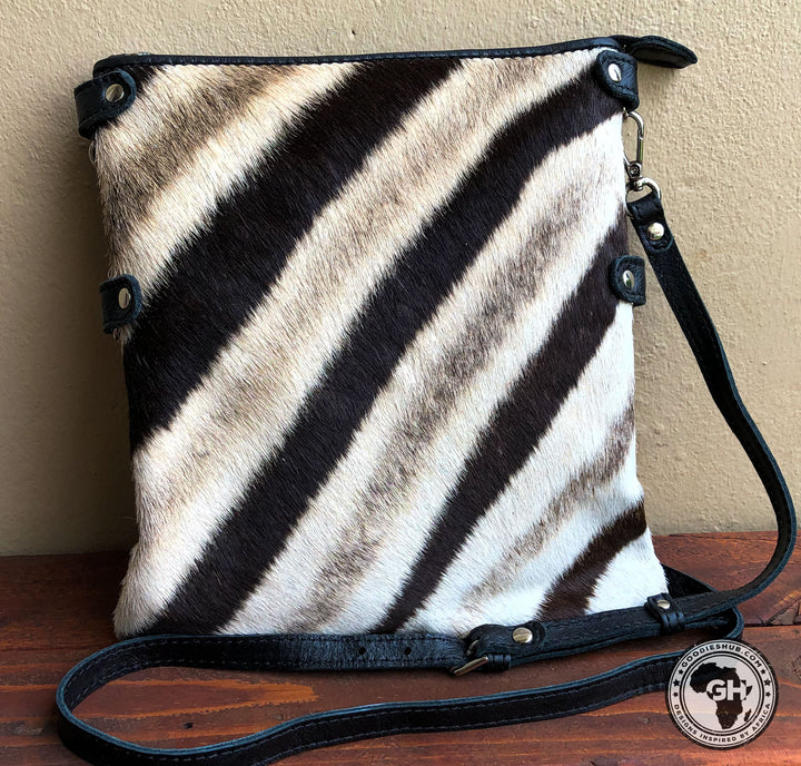 Mini - Foldover Zebra Bag