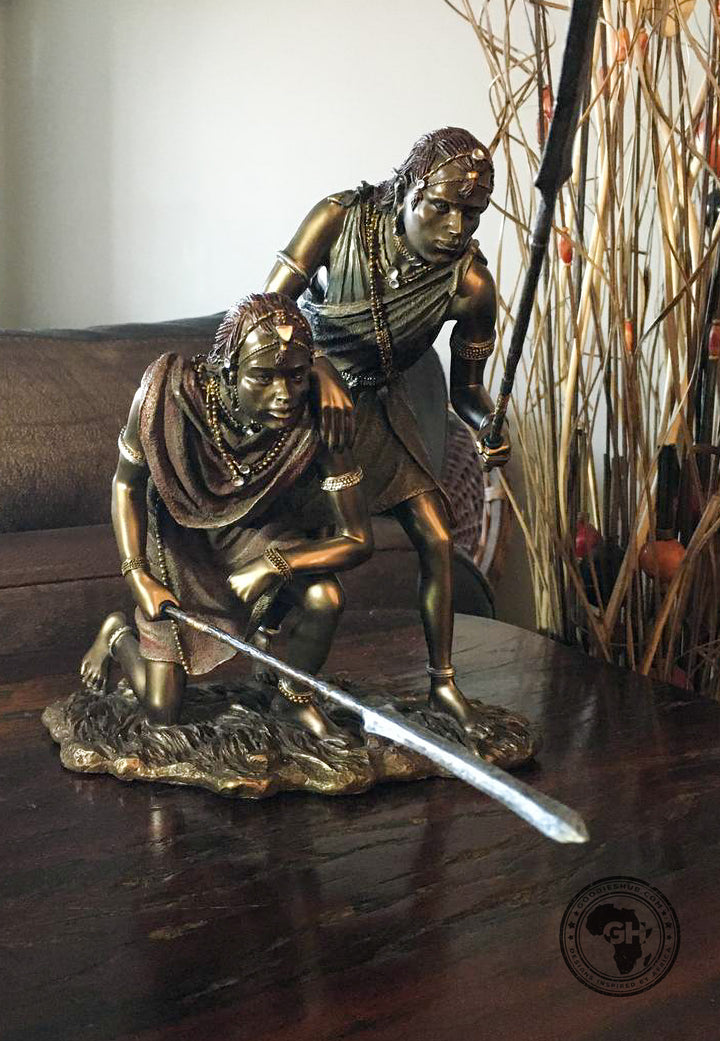 Msako African Figurine Bronze Sculpture