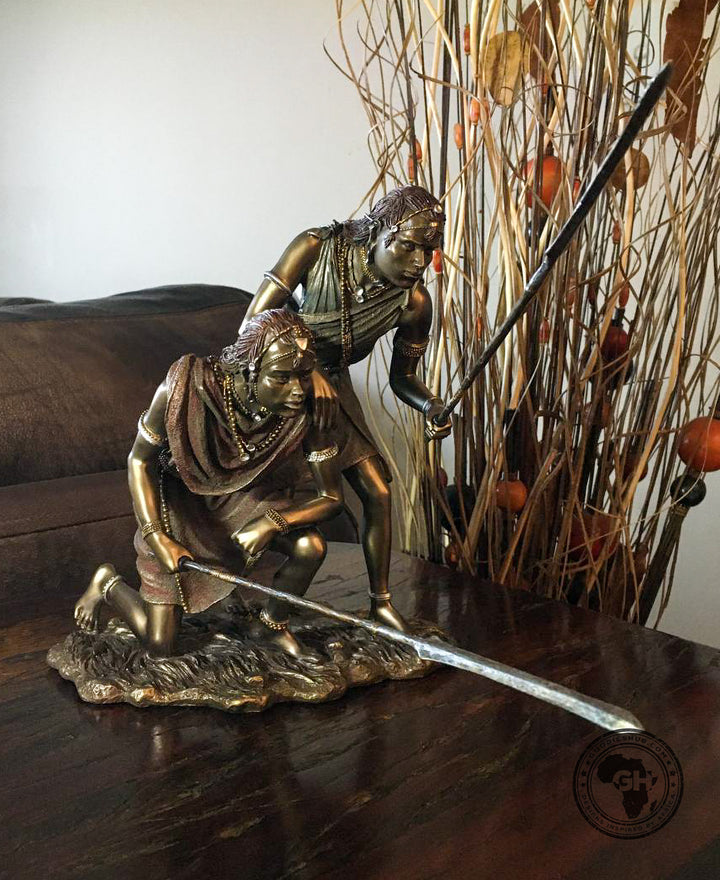 Msako African Figurine Bronze Sculpture