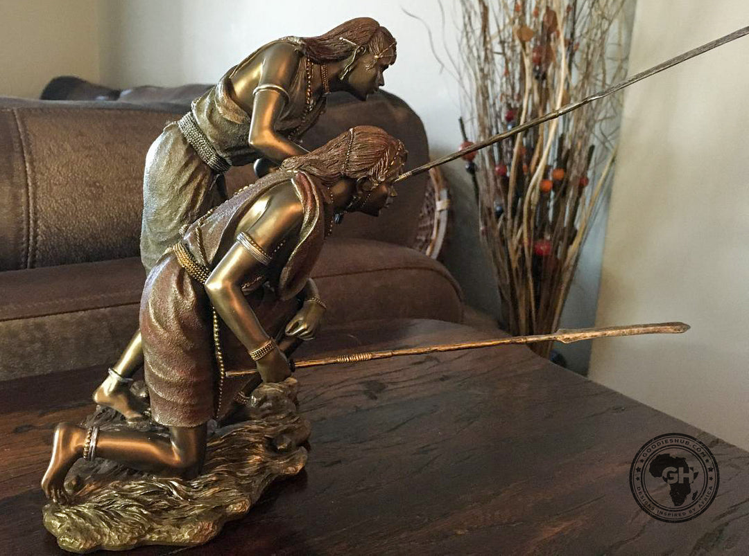 Msako African Figurine Bronze Sculpture