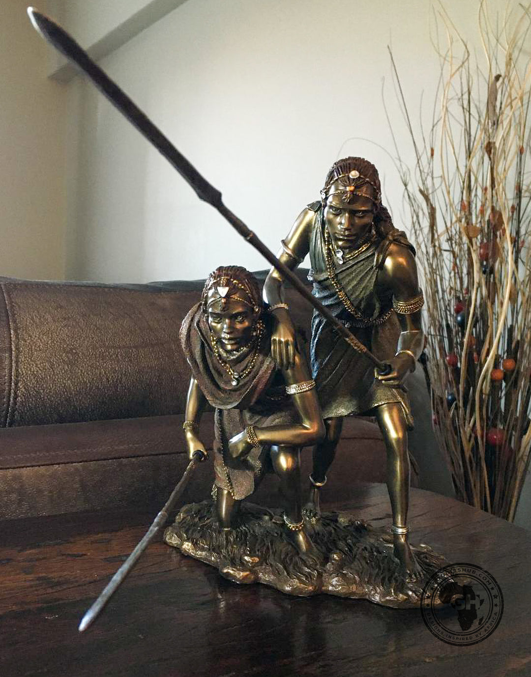 Msako African Figurine Bronze Sculpture