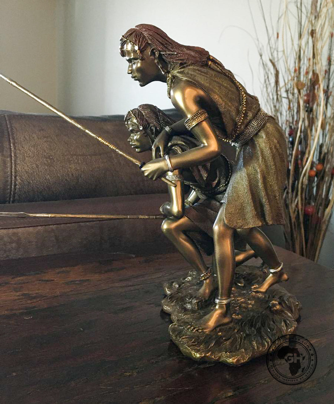 Msako African Figurine Bronze Sculpture