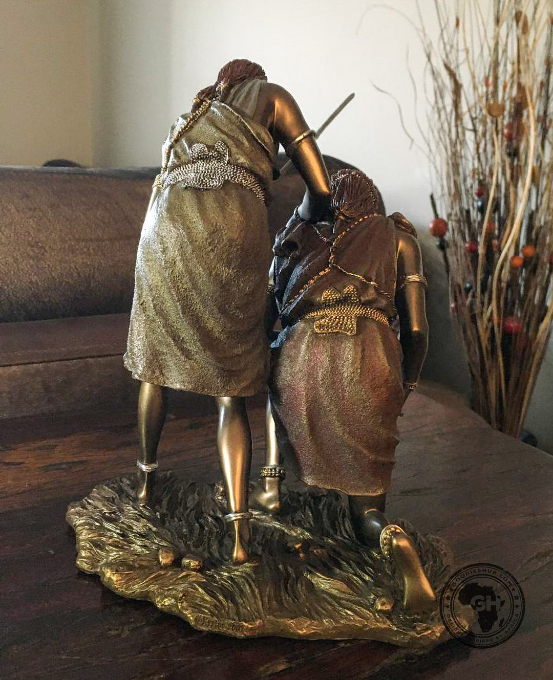 Msako African Figurine Bronze Sculpture