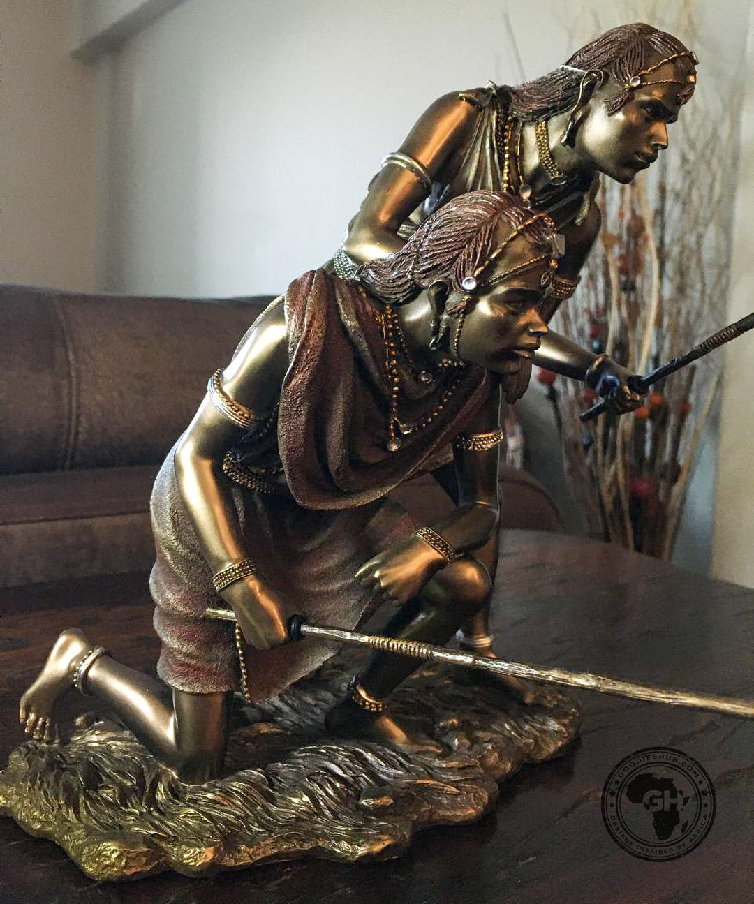 Msako African Figurine Bronze Sculpture