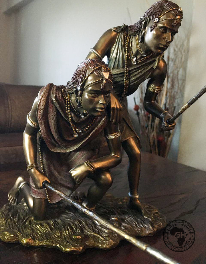 Msako African Figurine Bronze Sculpture