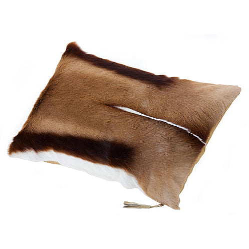 Natural Springbok Cushion Cover 40 x 60cm with Pig suede backing (Excluding Inner)