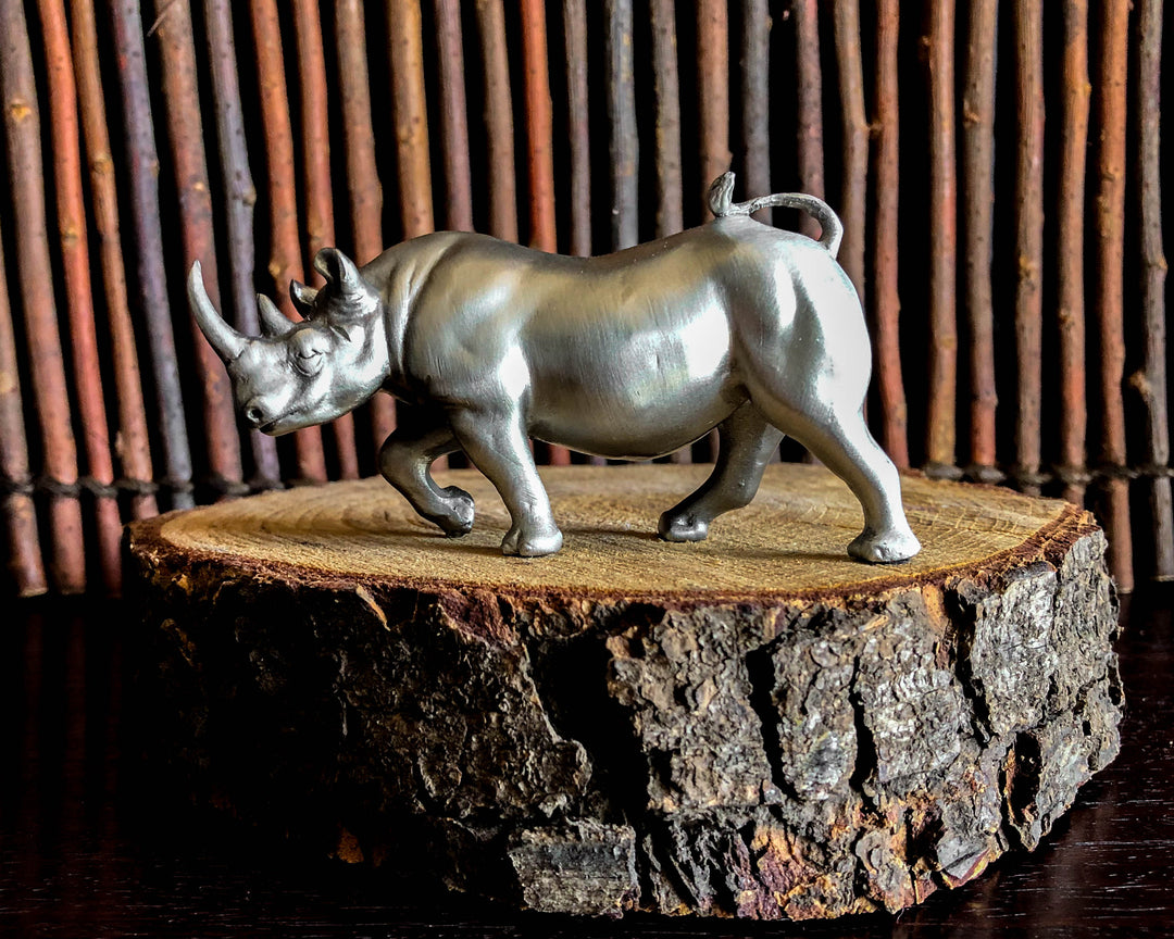 Rhino Pewter Sculpture – GoodiesHub.com