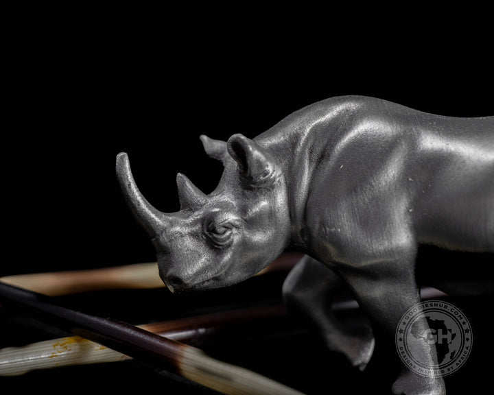 Rhino Pewter Sculpture