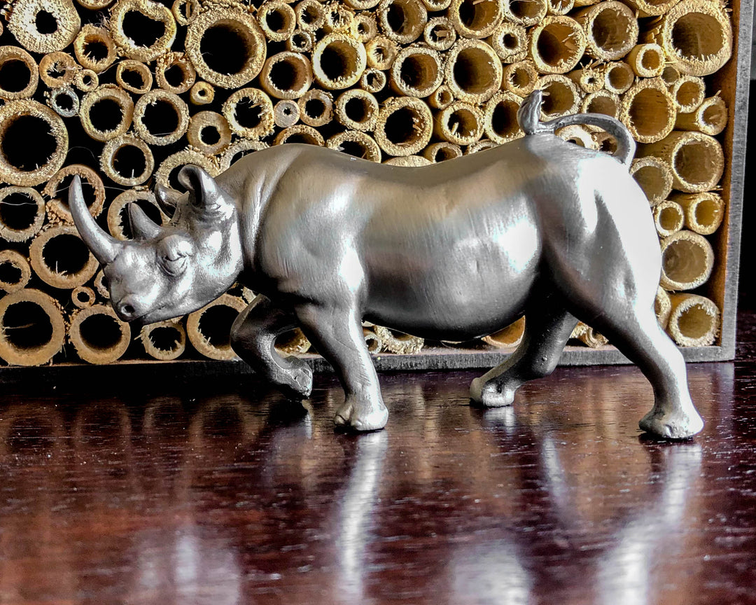 RHINO PEG 28cmシルバー ８本セット Rhino Pewter Sculpture – GoodiesHub.com