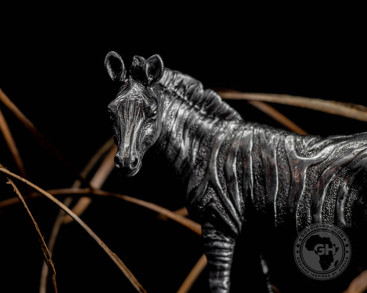 Zebra Pewter Sculpture