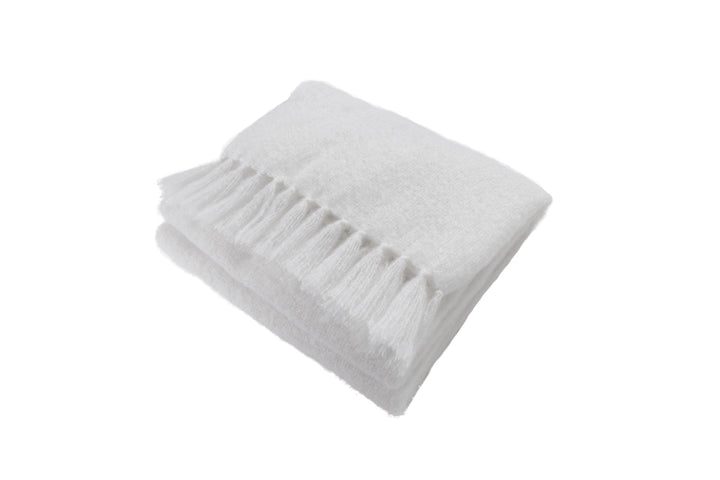 Pure Elegance Mohair Blanket - Arctic