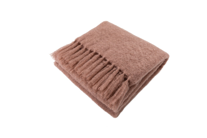 Pure Elegance Mohair Blanket - Coppernude