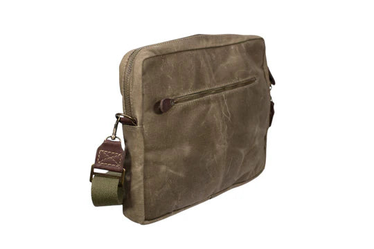 Rogue Tin Cloth Canvas Small Laptop Bag - Olive