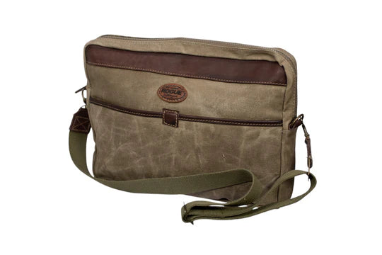 Rogue Tin Cloth Canvas Large Laptop Bag - Sand